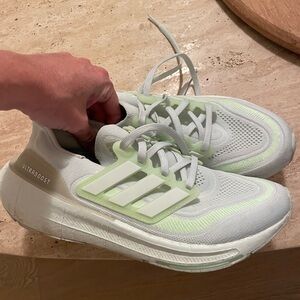 Adidas Women's Ultraboost Mint and White Athletic Shoes